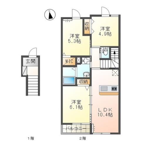 同じ建物の物件間取り写真 - ID:244003908931