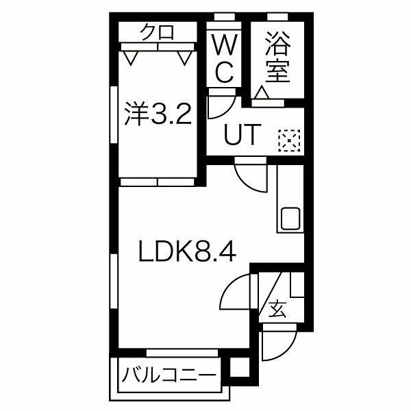 ＭＩＡＣＡＳＡ津賀田 302｜愛知県名古屋市瑞穂区津賀田町２丁目(賃貸アパート1LDK・3階・29.07㎡)の写真 その2