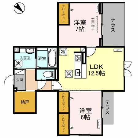 同じ建物の物件間取り写真 - ID:211046804303