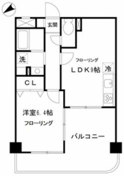 神奈川県川崎市麻生区上麻生５丁目(賃貸マンション1LDK・6階・38.78㎡)の写真 その2