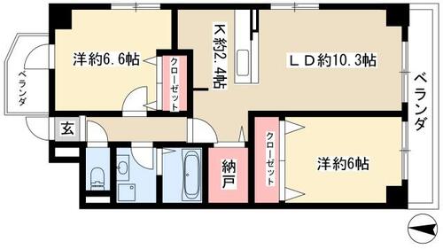 同じ建物の物件間取り写真 - ID:223031707643