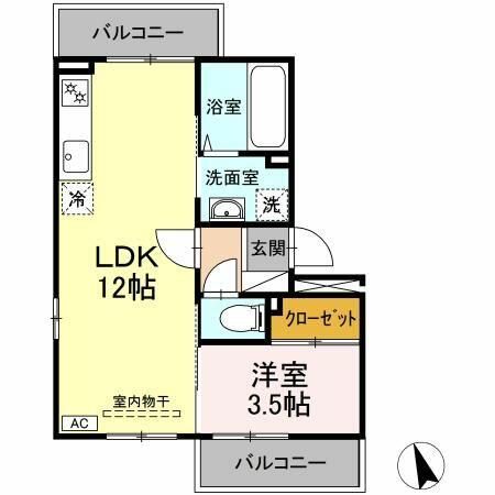 同じ建物の物件間取り写真 - ID:213102838031