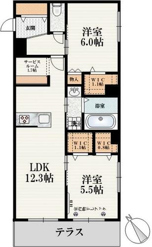 同じ建物の物件間取り写真 - ID:211047211394