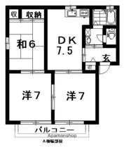 メゾンパーク中村Ａ・Ｂ A115 ｜ 徳島県板野郡北島町中村字田処（賃貸アパート3DK・1階・54.69㎡） その2