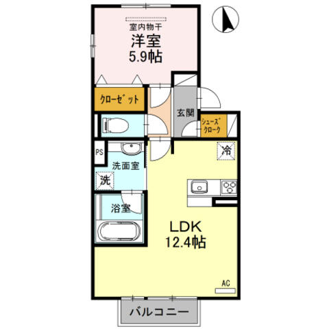 同じ建物の物件間取り写真 - ID:244003809779