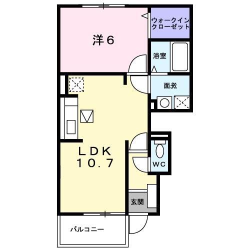 クレアトゥールＩ 104｜石川県加賀市山代温泉(賃貸アパート1LDK・1階・40.12㎡)の写真 その2
