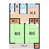 マルミ荘  ｜ 福島県福島市野田町字谷地（賃貸アパート2K・2階・45.36㎡） その2