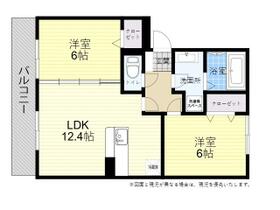 フェスト東浜 203 ｜ 大分県中津市大字東浜（賃貸アパート2LDK・2階・56.44㎡） その2