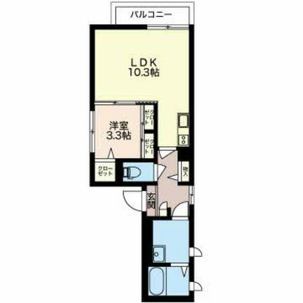 シャーメゾン西堀 101｜新潟県新潟市中央区西堀通６番町(賃貸マンション1LDK・1階・40.61㎡)の写真 その2