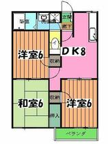 ドミール石井 202 ｜ 千葉県市川市曽谷５丁目（賃貸アパート3DK・2階・56.00㎡） その2