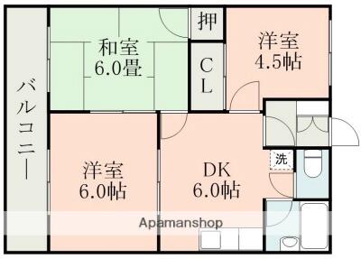 同じ建物の物件間取り写真 - ID:243006587418