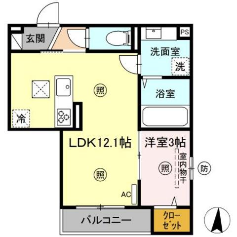 同じ建物の物件間取り写真 - ID:244003897715