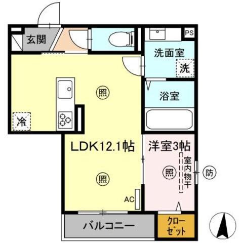 同じ建物の物件間取り写真 - ID:244003897709