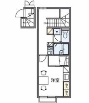 レオパレスとねりこ２ 206 ｜ 愛媛県松山市今在家２丁目（賃貸アパート1K・2階・27.39㎡） その2