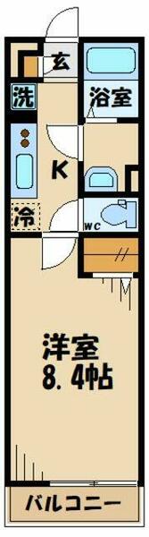 ＦＮＥＳＴ日野 101｜東京都日野市大字日野(賃貸マンション1K・1階・26.00㎡)の写真 その2