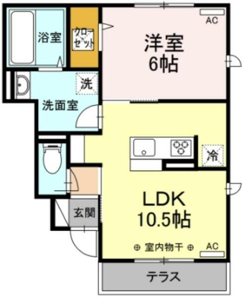 パナックスⅢ｜東京都武蔵野市境南町４丁目(賃貸アパート1LDK・1階・40.76㎡)の写真 その2