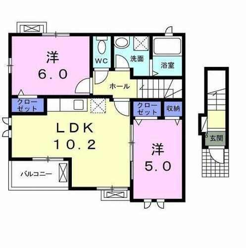 同じ建物の物件間取り写真 - ID:214054995636