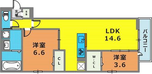 同じ建物の物件間取り写真 - ID:228050436473