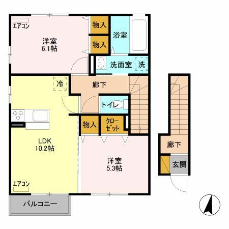 同じ建物の物件間取り写真 - ID:209005612534