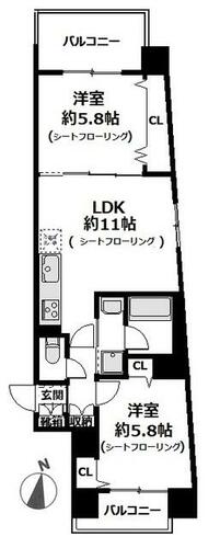 同じ建物の物件間取り写真 - ID:214055478430