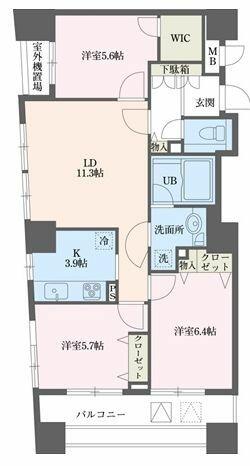 同じ建物の物件間取り写真 - ID:214055531169