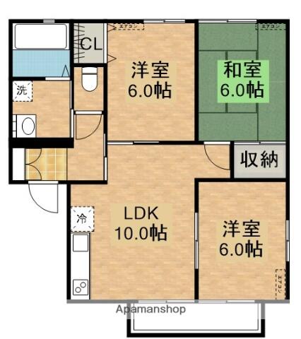 同じ建物の物件間取り写真 - ID:246005349960