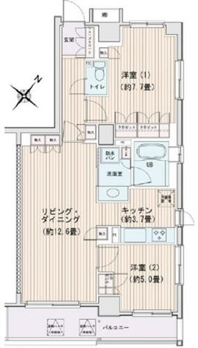 同じ建物の物件間取り写真 - ID:213103512057