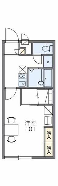 レオパレス今治城東 203｜愛媛県今治市東門町１丁目(賃貸アパート1K・2階・23.18㎡)の写真 その2