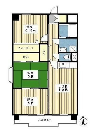 同じ建物の物件間取り写真 - ID:214055994256