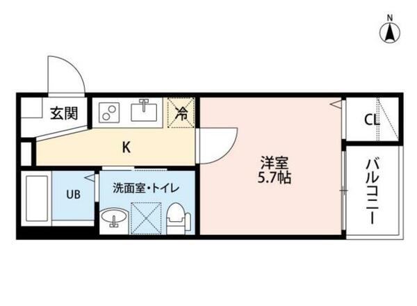 愛知県名古屋市中村区藤江町３丁目(賃貸アパート1K・1階・21.90㎡)の写真 その2