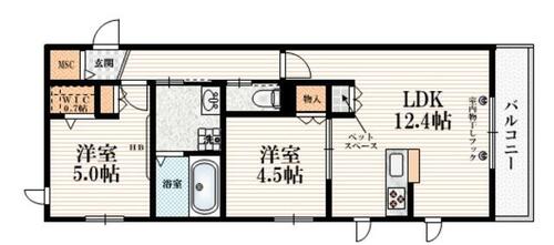 同じ建物の物件間取り写真 - ID:212042680382