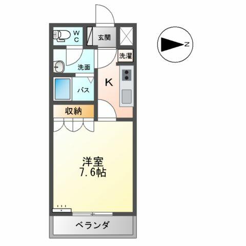 ガーデンさくら 105｜宮城県黒川郡大和町吉岡まほろば２丁目(賃貸アパート1K・1階・26.25㎡)の写真 その2