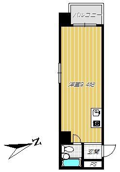 トーカンマンション山下町 1003｜鹿児島県鹿児島市山下町(賃貸マンション1R・10階・23.65㎡)の写真 その2