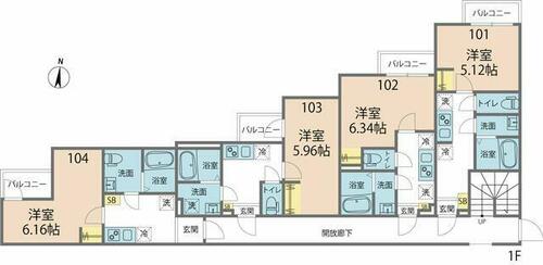 同じ建物の物件間取り写真 - ID:214055479677