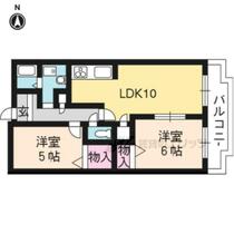 京都府長岡京市開田４丁目（賃貸マンション2LDK・1階・55.02㎡） その2