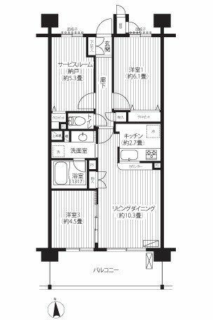 同じ建物の物件間取り写真 - ID:214055556167