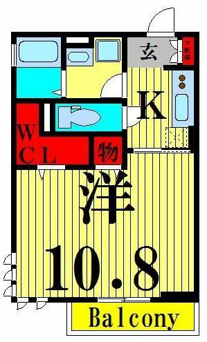 Ｇｒａｎｄ　Ｋ 103｜東京都足立区綾瀬２丁目(賃貸アパート1K・1階・33.69㎡)の写真 その2