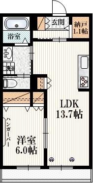 （シニア限定）ルラーシュ白鷺 102｜東京都中野区白鷺２丁目(賃貸マンション1LDK・1階・50.93㎡)の写真 その2