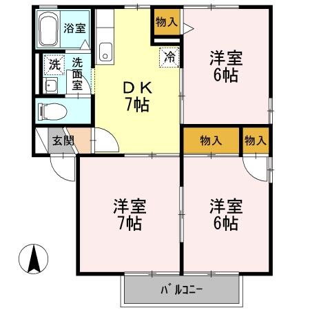 同じ建物の物件間取り写真 - ID:238007152045