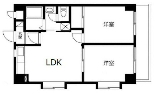 アプリーレ津田沼｜千葉県習志野市谷津６丁目(賃貸マンション2LDK・3階・42.00㎡)の写真 その2