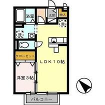 リモージュ 203 ｜ 愛媛県今治市衣干町１丁目（賃貸アパート1LDK・2階・33.61㎡） その2