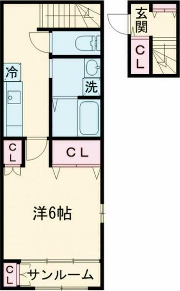 東京都調布市国領町４丁目(賃貸アパート1K・2階・38.09㎡)の写真 その2