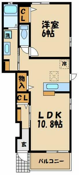サクラガーデン 103｜東京都多摩市一ノ宮１丁目(賃貸アパート1LDK・1階・42.50㎡)の写真 その2