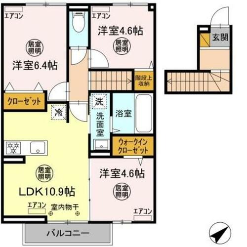 同じ建物の物件間取り写真 - ID:212042662462