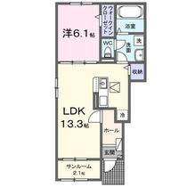 滋賀県大津市見世２丁目（賃貸アパート1LDK・1階・50.01㎡） その2