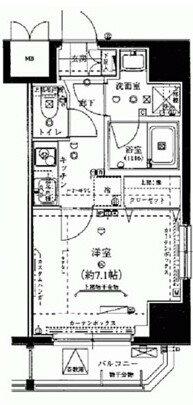 東京都墨田区緑４丁目(賃貸マンション1K・6階・25.90㎡)の写真 その2