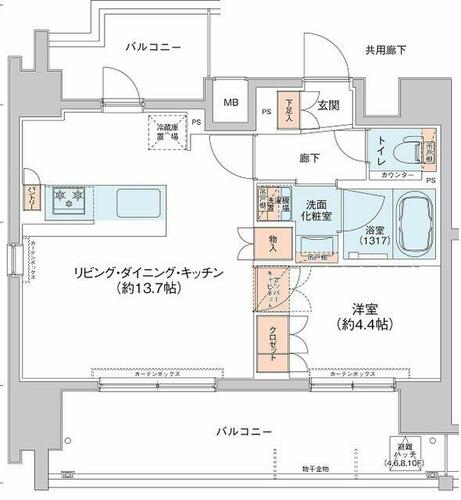 同じ建物の物件間取り写真 - ID:213102993156