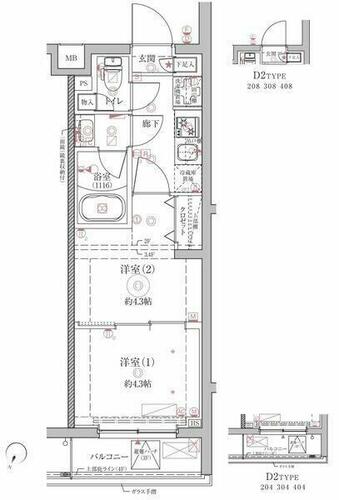 同じ建物の物件間取り写真 - ID:213102993253