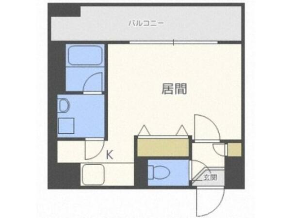 北海道札幌市中央区北一条西１９丁目(賃貸マンション1K・3階・25.76㎡)の写真 その2