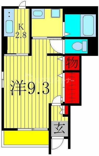 Ｐｒｏｓｐｅｒ　Ｃｏｕｒｔ 101｜千葉県柏市永楽台１丁目(賃貸アパート1K・1階・32.90㎡)の写真 その2